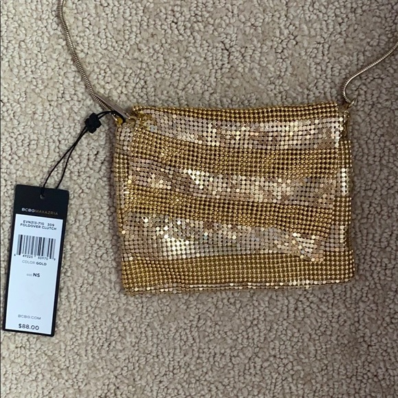 NEW BCBG Max Azria Gold Crossbody Bag - Picture 2 of 4